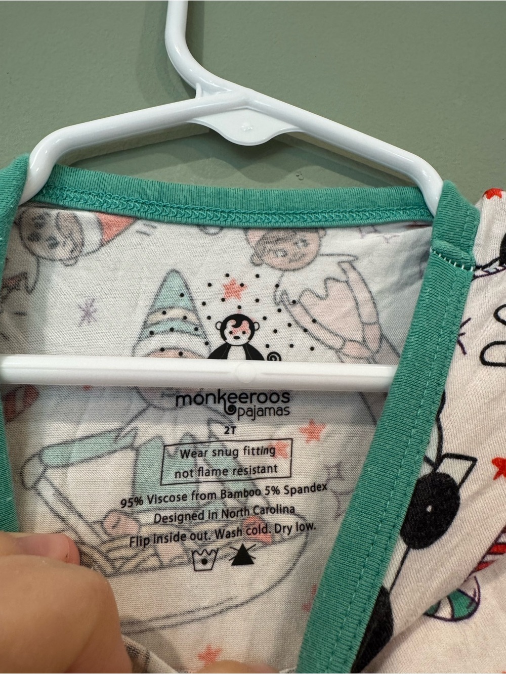 MONKEEROOS pajamas; bamboo toddler pajamas - Picture 5 of 6